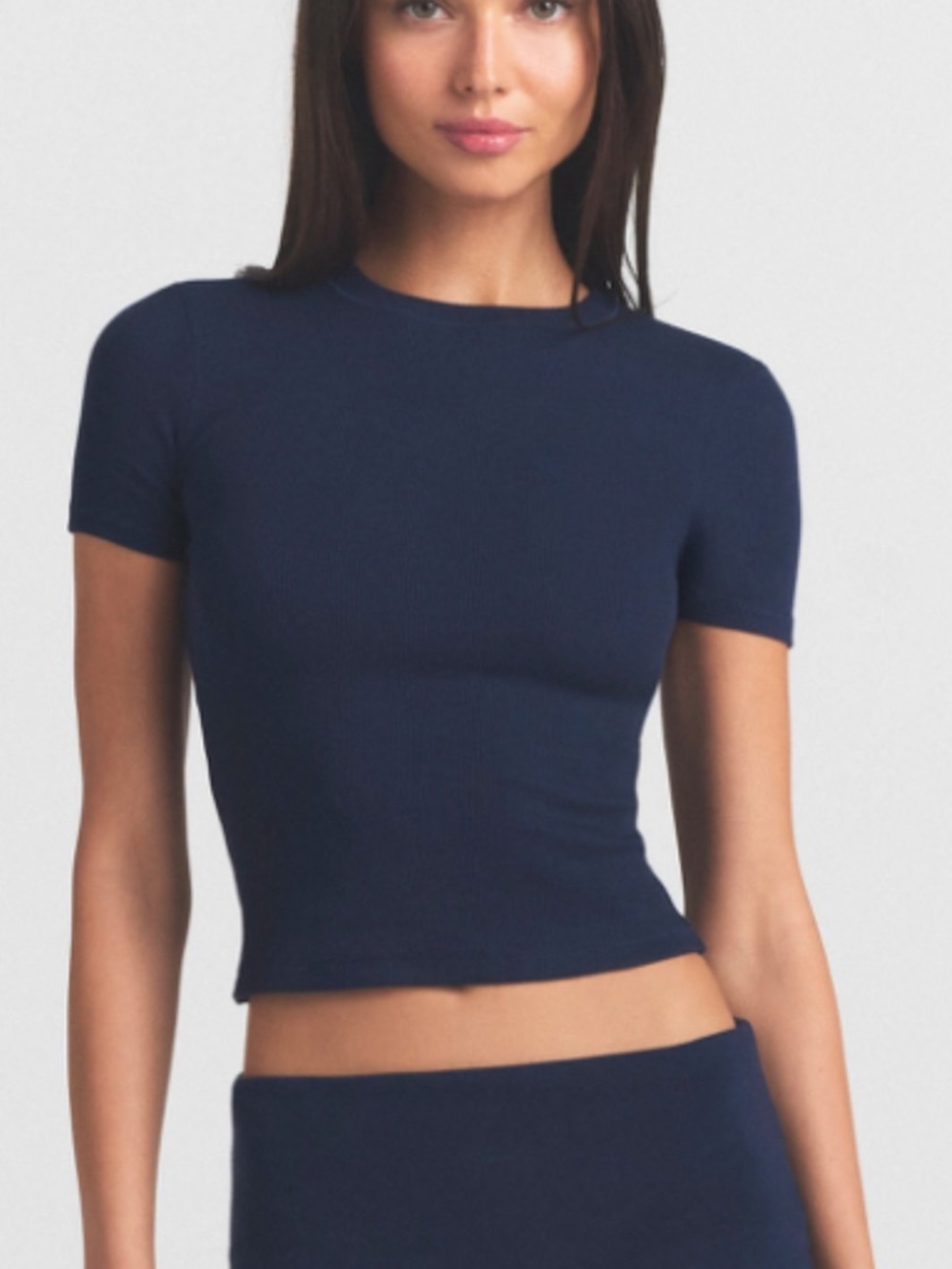 Skims Cotton Rib T Shirt